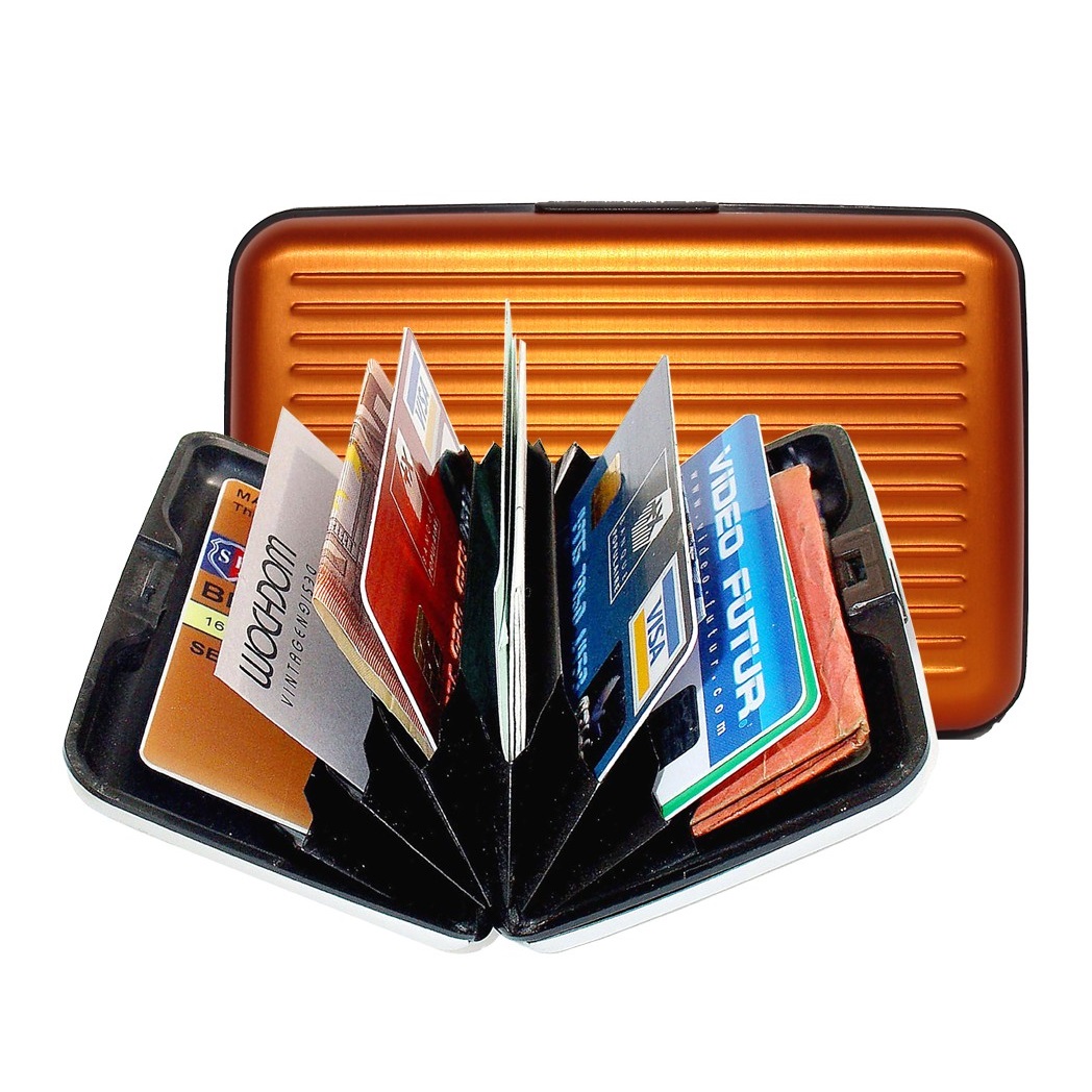 Aluminum Wallet - Orange